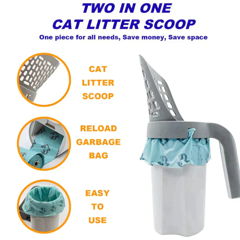 Integrated Cat Litter Scoop