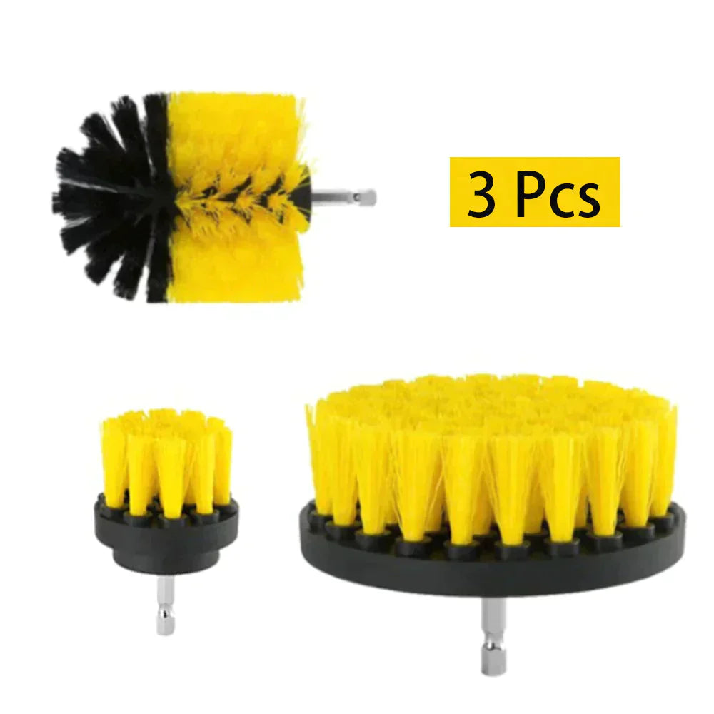 3-Piece Drill Brush Attachment Set