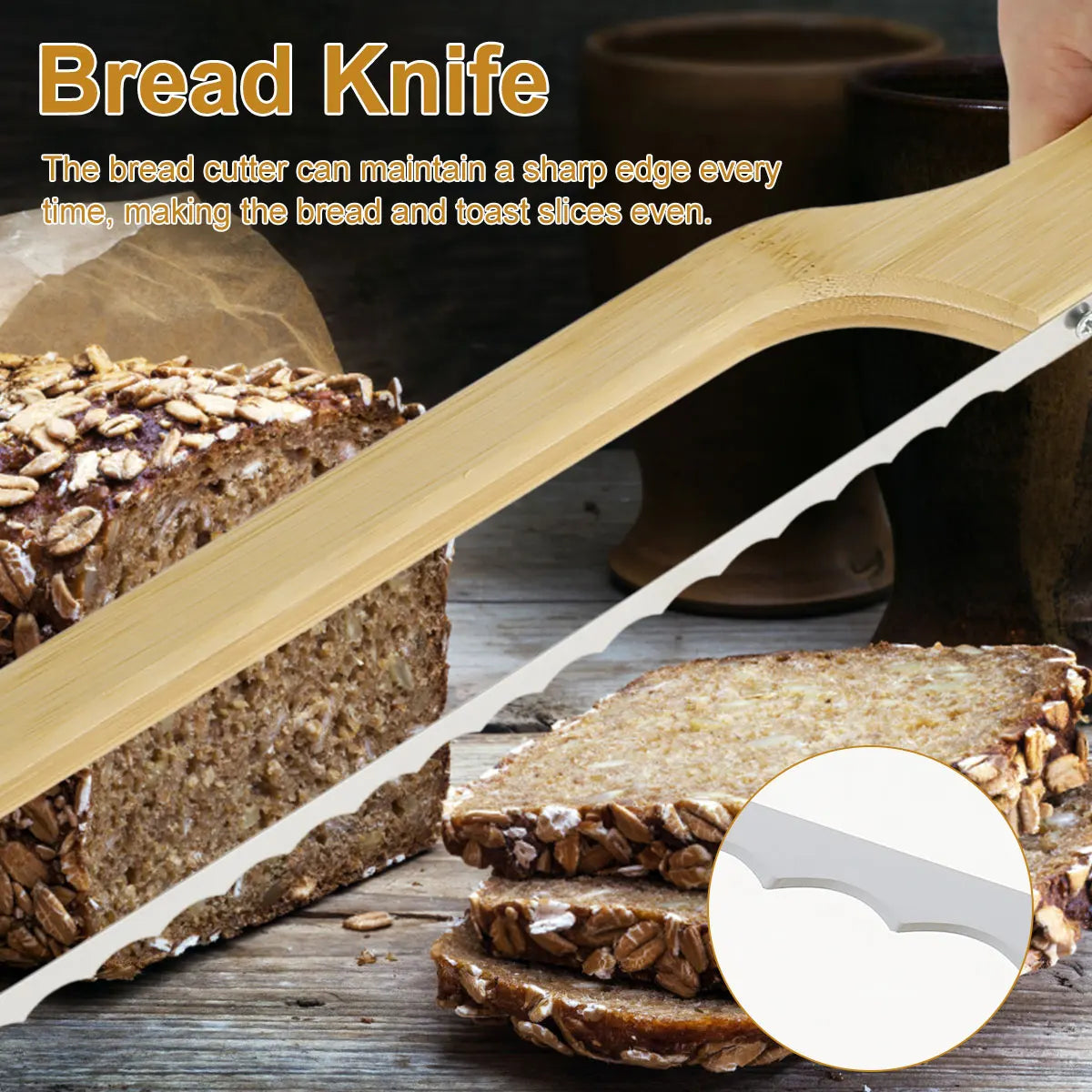 Ozanix™ Bread Bow Knife